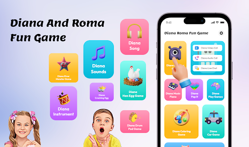 Diana and Roma Fake Video Call Screen 2