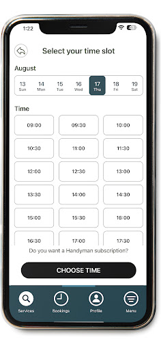Service Handyman Client Screen 2