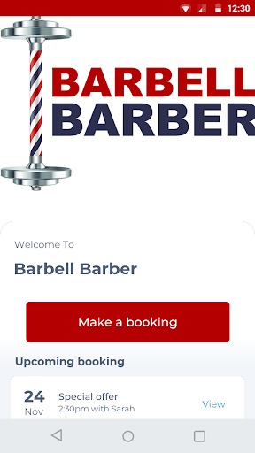 Android application Barbell Barber screenshort