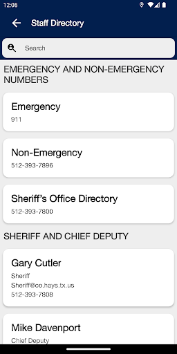 Hays County TX Sheriffs Office Screen 3