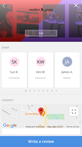 Android application Modern Yoga screenshort