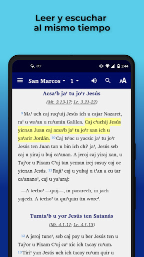 Android application Lacandón Bible screenshort