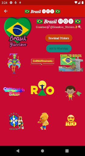 Brasil Stickers Screen 3