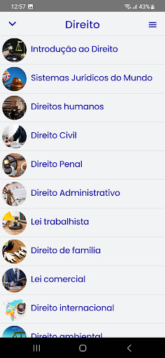 Visualização do aplicativo