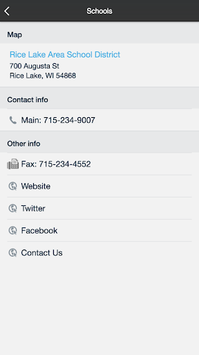Rice Lake Area School District Screen 2