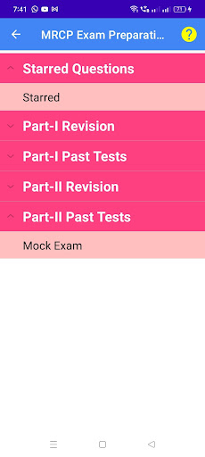 Android application MRCP Exam screenshort