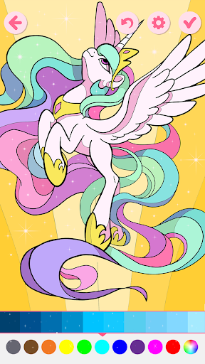 My Little Unicorn Coloring Screen 2