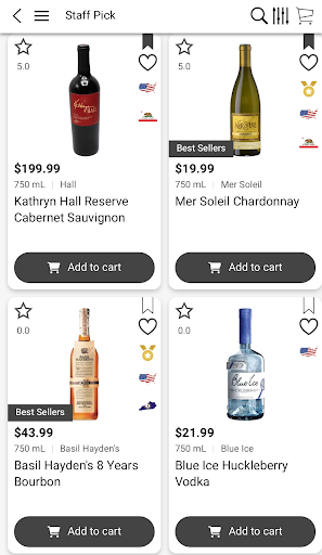 Android application Kimbrough Fine Wine & Spirits screenshort
