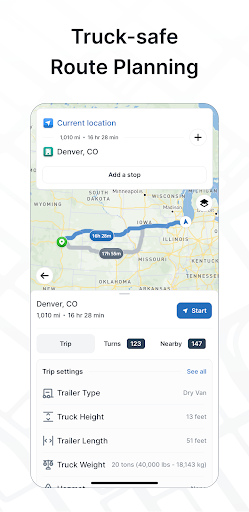 TruckMap - Truck GPS Routes Screenshot 2 - AppWisp.com