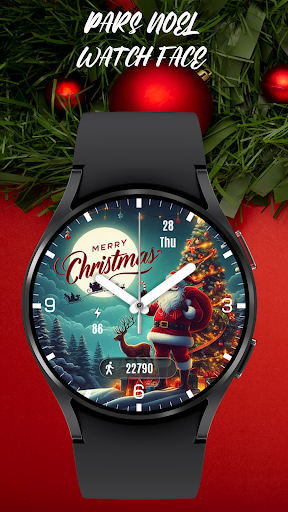 Pars Noel Analog Watch Face Screenshot 4 - AppWisp.com