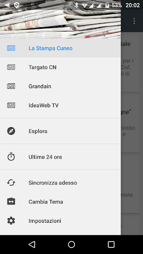 Android application Cuneo notizie locali screenshort
