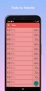 Captura 5 Monitorear Peso-IMC android