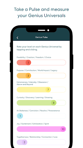 The Leveraging Genius App Screen 3