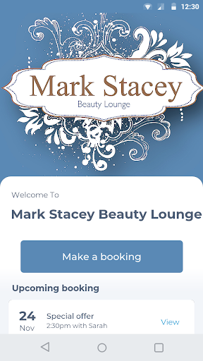 Android application Mark Stacey Beauty Lounge screenshort