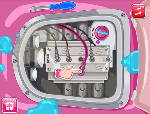 Amandas Ski Jet girly Games Screen 2