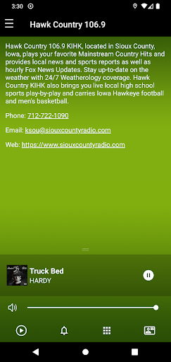 Android application Sioux County Radio screenshort