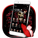 Butterfly Skull Rose Launcher icon