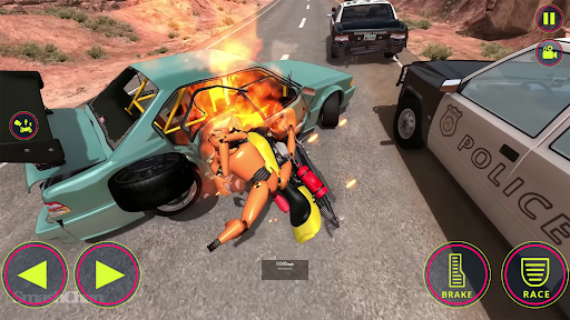 Motorcycle Impact  Crash Test