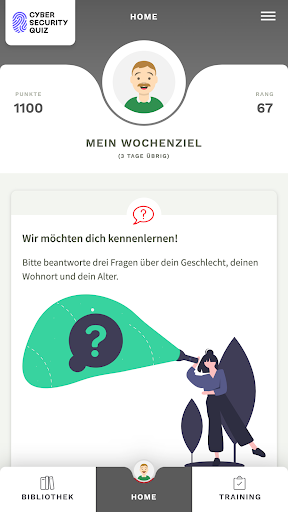 Android application Cyber Security Quiz screenshort