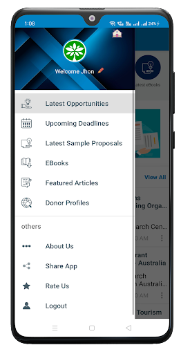 Android application fundsforNGOs Premium screenshort