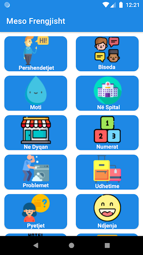 Android application Meso Frengjisht Shqip screenshort