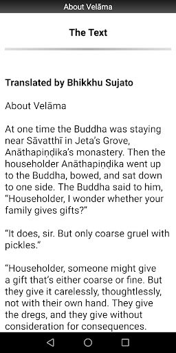 About Velāma Sutta - Buddhism Screen 2