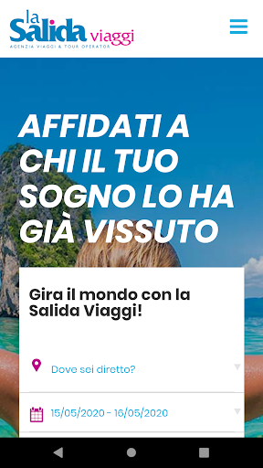 Android application La Salida viaggi screenshort