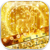 Golden Flame Sika deer Keyboard theme icon