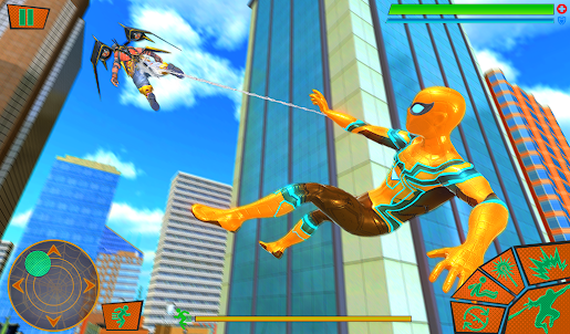 Flying Spider-hero Sim Games