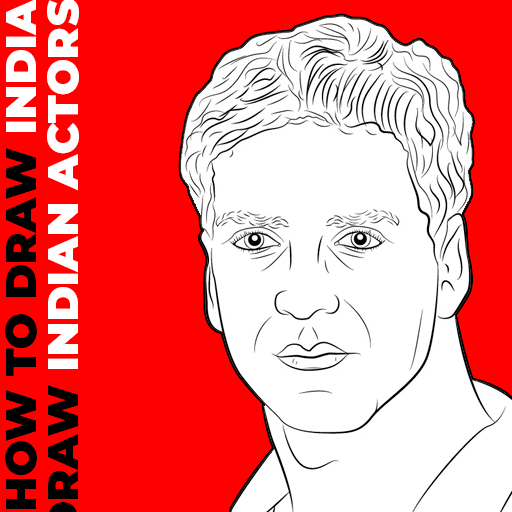 How to draw indian actors logo