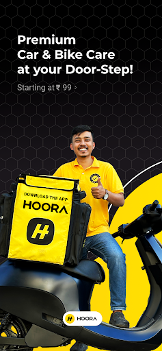 Android application Hoora - Car Wash & Bike Care screenshort