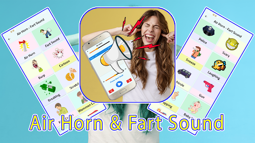 Android application Air Horn, Fart & Siren Sounds screenshort