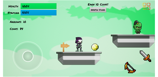 Jump Kunai Throw Screen 2