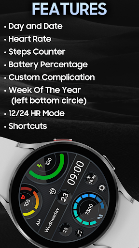 IA70 Digital Watchface Screen 3