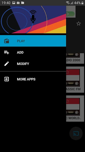 Android application Radio Singapore screenshort