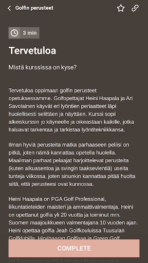 Heinin Golf Screen 2