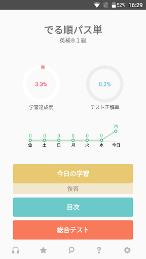 Android application でる順パス単 英検® 1級 [旺文社] screenshort