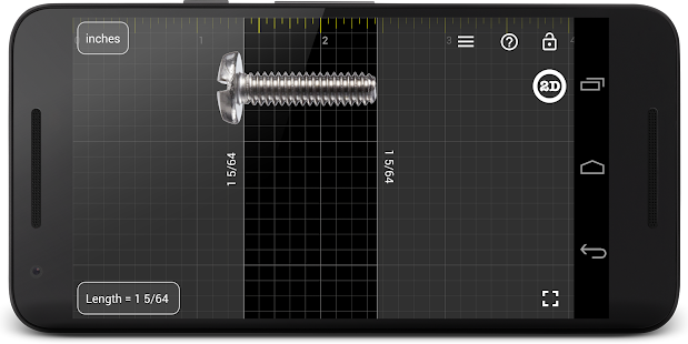 Millimeter Pro - régua de tela Captura de tela