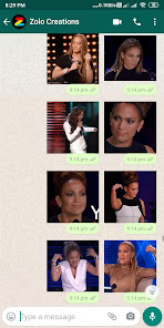 Captura de Pantalla 3 Jennifer Lopez Stickers (Anima android