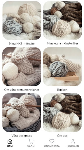 Android application Nordic Knitting Society screenshort