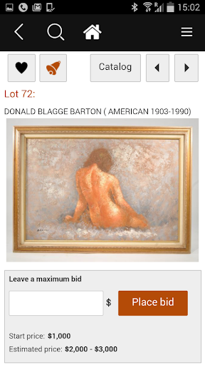 Bidspirit auctions Screen 3