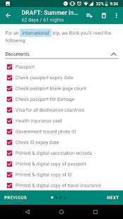 Packing List: Travel Planner and Luggage Checklist