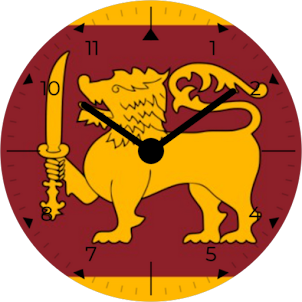 Sri Lanka Analog Watch Face