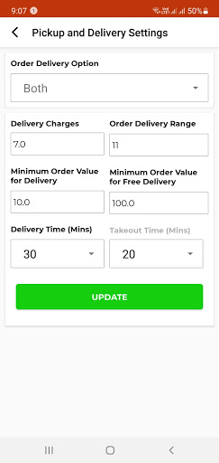 My Menu Order 1.0 Screen 3