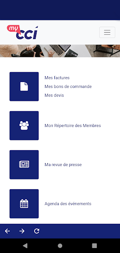 MyCCI Screen 2