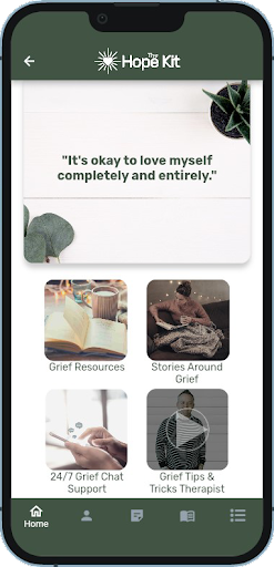 Android application Grief Support - Hope Kit screenshort