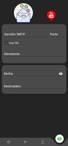 Teste SMTP (SMTP test) Screen 2