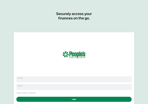People's CU Mobile Banking Screenshot