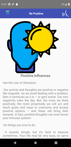 Be Positive Screen 2