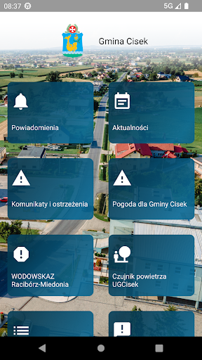 Android application Gmina Cisek screenshort